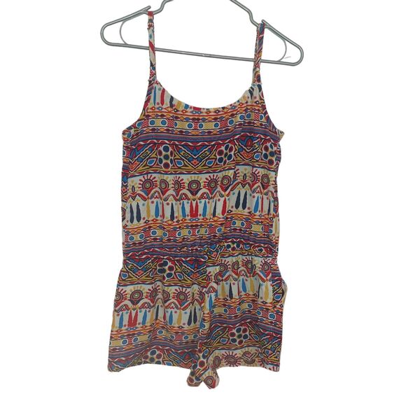 Womens Thread 4 Thought 100% Recycled Colorful Boho Romper XS - Picture 1 of 6